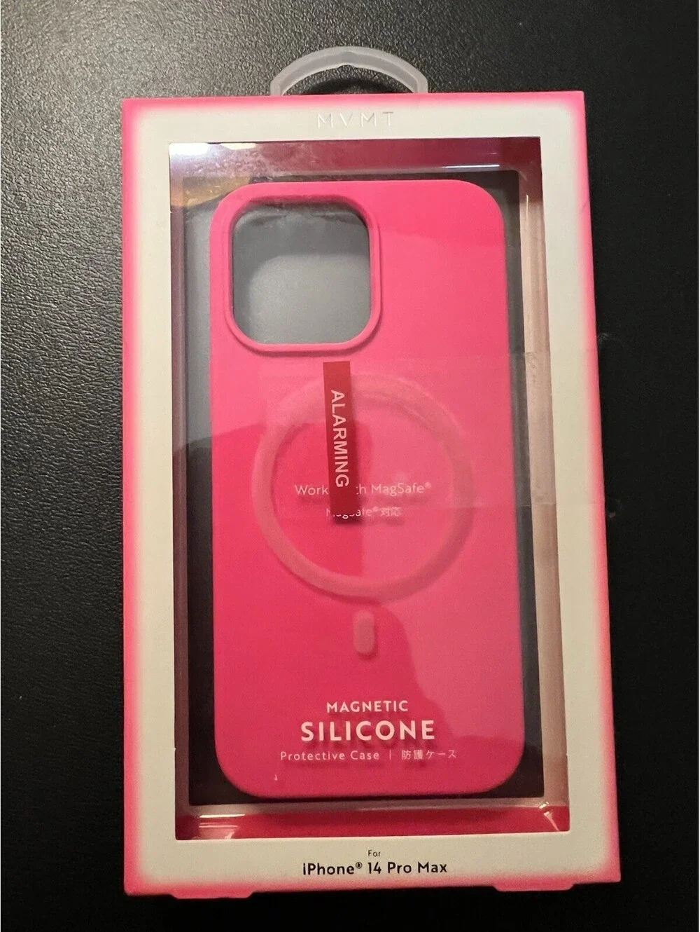 New MVMT Magnetic Silicone iPhone 14 Pro Max Hot Pink Case